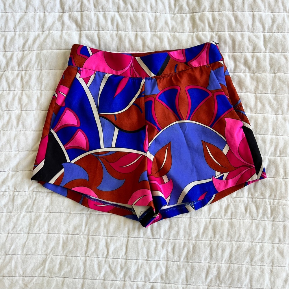 Zara high waisted multicolor shorts